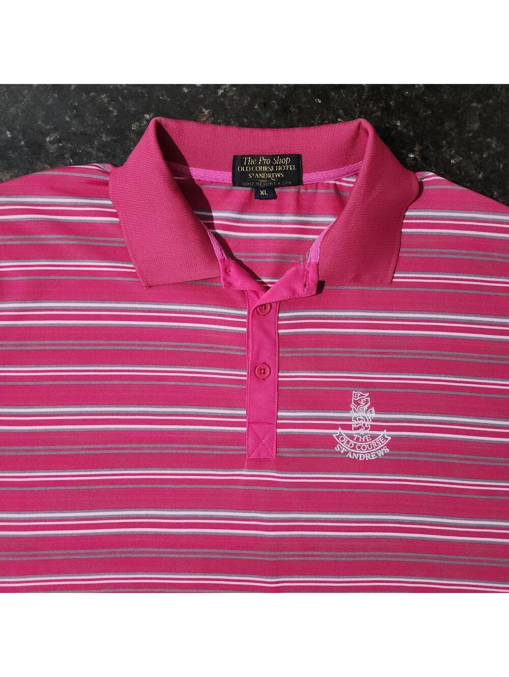 The Pro Shop Old Course Hotel St Andrews Golf Polo Mens XL Stretch Performance